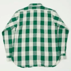 Warehouse & Co 3104 '23 'A Pattern' Flannel Shirt - Green -Hartford Sale Store WAREHOUSECO 310423APATTERNSHIRT GREEN1