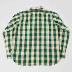 Warehouse & Co 3104 'E Pattern' Check Flannel Shirt - Green -Hartford Sale Store WAREHOUSECO 3104EPATTERNSHIRT GREEN0
