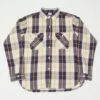Warehouse & Co 3104 Flannel Shirt 'B Pattern' - Navy -Hartford Sale Store WAREHOUSECO 3104FLANNELSHIRT NAVY