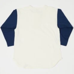 Warehouse & Co 4058 Baseball Henley - Cream/Navy -Hartford Sale Store WAREHOUSECO 4058BASEBALLHENLEY CREAMNAVY1