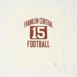 Warehouse & Co 4063 'Franklin Central' 3/4 Sleeve Football Tee - Off White