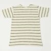 Warehouse & Co 4087 S/S Stripe Tee - Off White/Green