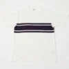 Warehouse & Co 4093 Panel Border Tee - Off White/Eggplant
