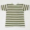 Warehouse & Co 4094 S/S 1" Stripe Tee - Off White/Green