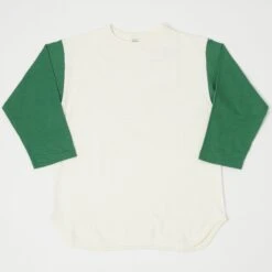 Warehouse & Co 4800 Baseball Tee - Cream/Light Green