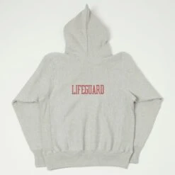 Warehouse & Co 484 'Lifeguard' Reverse Weave Hooded Sweatshirt - Heather Grey -Hartford Sale Store WAREHOUSECO 484LIFEGUARDHOODIE GREY3