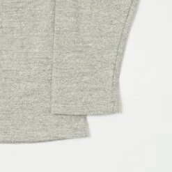 Warehouse & Co 5907 L/S Henley Tee - Heather Grey -Hartford Sale Store WAREHOUSECO 5907LSHENLEY GREY1