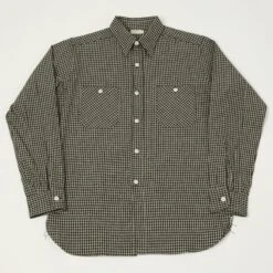Warehouse & Co 3055 'A Pattern' Gingham Work Shirt - Grey