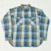 Warehouse & Co 3104 '24 Flannel Shirt 'E Pattern' - Blue -Hartford Sale Store WAREHOUSECO FLANNELSHIRTEPATTERN 5