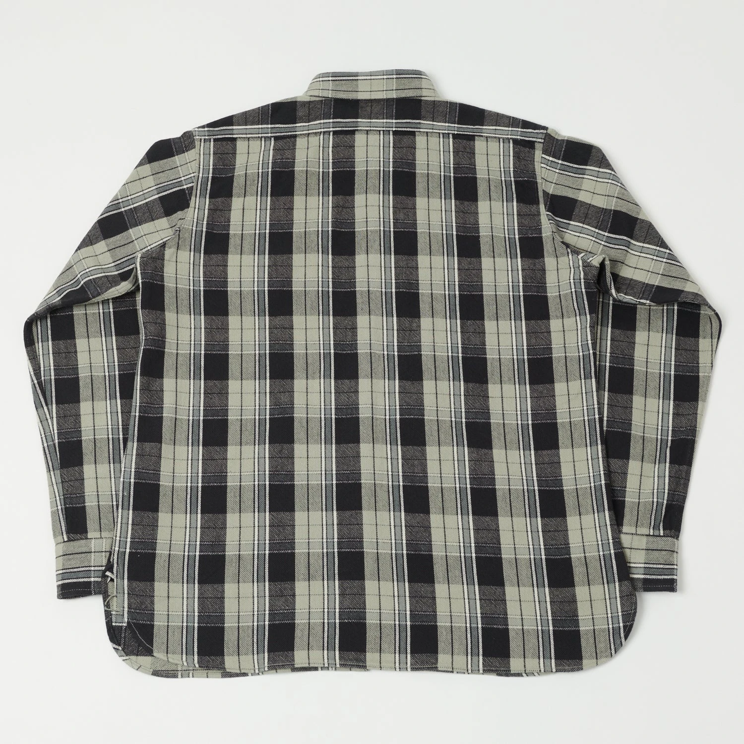 Warehouse & Co 3022 'G Pattern' Check Flannel Shirt - Grey 8 Warehouse & Co 3022 'G Pattern' Check Flannel Shirt - Grey - Image 6