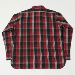 Warehouse & Co 3022 'G Pattern' Check Flannel Shirt - Red -Hartford Sale Store WAREHOUSECO FLANNELSHIRTGPATTERN REDOFFWHITE1