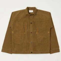 Warehouse & Co 2214 1880s Heavy Leather Bound 'Greenebaum' Jacket - Duck Stripe