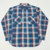 Warehouse & Co 3055 'B Pattern' Check Work Shirt - Blue -Hartford Sale Store WAREHOUSECO LSWORKCHECKSHIRTPATTERNB 1