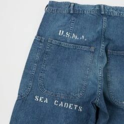 Warehouse & Co Washed Denim Loose Straight Seaman's Pant -Hartford Sale Store WAREHOUSECO USNAVALACADEMYSEAMANSPANT 34 BLUE2copy