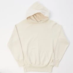 Warehouse & Co 462 Plain Hooded Sweatshirt - Cream