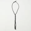 Yuketen Braided Leather Necklace - Black -Hartford Sale Store YUKETEN BRAIDEDLEATHERNECKLACE BLACK
