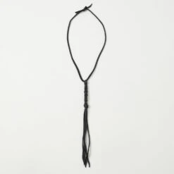 Yuketen Braided Leather Necklace - Black