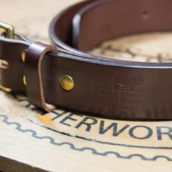 Barnes & Moore Roller Belt - Deep Honey/Brass -Hartford Sale Store barnes moore english leather roller belt deep honey brass 2 768x768 1