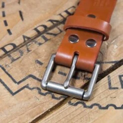 Barnes & Moore Roller Belt - Harness Tan/Nickel -Hartford Sale Store barnes moore english leather roller belt harness tan nickel 3 768x768 1