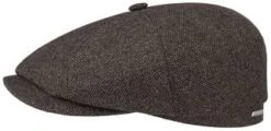 Stetson 6840107-61 Hatteras Wool Flat Cap - Brown