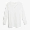 Merz B. Schwanen 206 Long Sleeve Henley - White