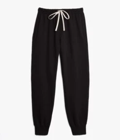 Merz B. Schwanen 359 Classic Loopwheel Sweatpant - Deep Black
