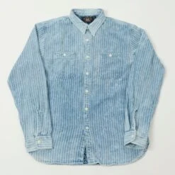 RRL Striped Double-Faced Workshirt - Indigo